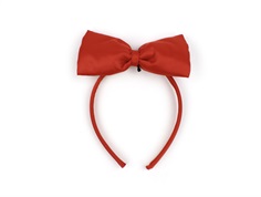 Mini Rodini red bow satin headband