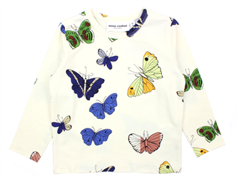 Mini Rodini t-shirt off white butterflies