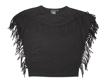 Petit by Sofie Schnoor t-shirt black with fringe
