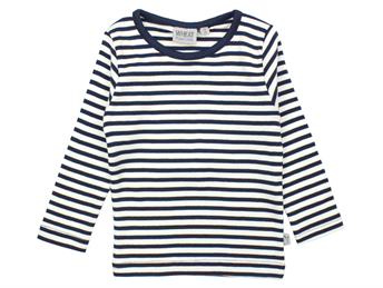 Wheat t-shirt navy stripes