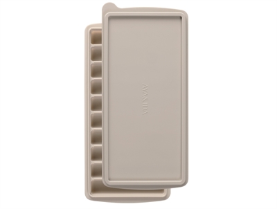 AYA&IDA ice cube tray cream beige with elongated compartments
