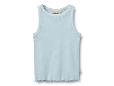 Wheat Minka top summer sky in rib
