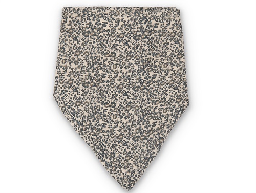 That\'s Mine flores sandshell/blue bib