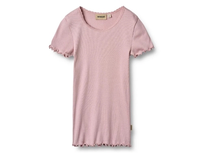 Wheat Katie t-shirt lavender mist with lace