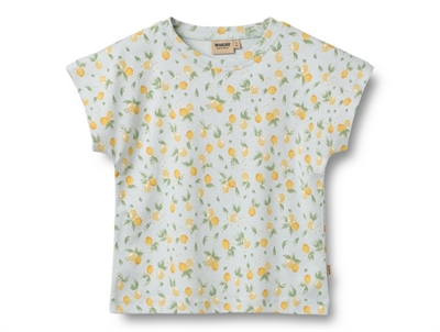 Wheat Bette t-shirt summer blue citrus with lemon print