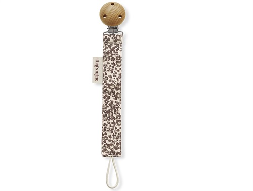 That\'s Mine flores red pacifier clip