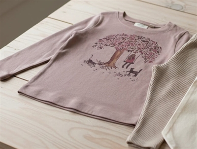 Wheat t-shirt Tree powder brown