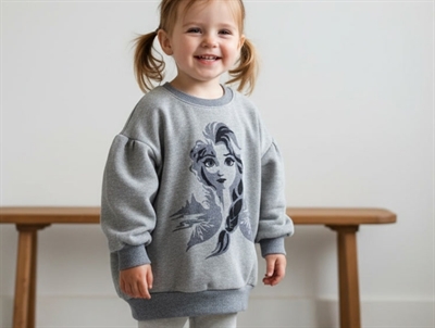 Wheat sweatshirt Frozen Elsa melange gray