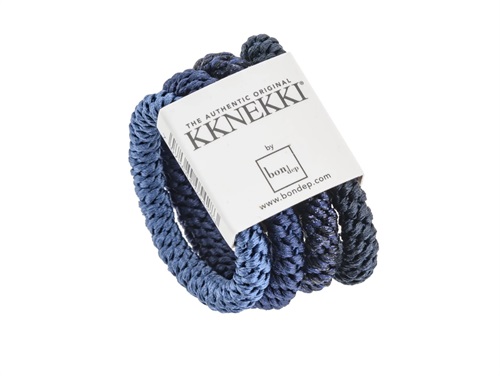 Kknekki hair elastics dark blue mix mix (4-pack)