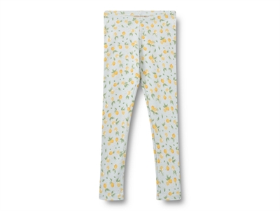 Wheat Jules leggings summer blue citrus with lemon print