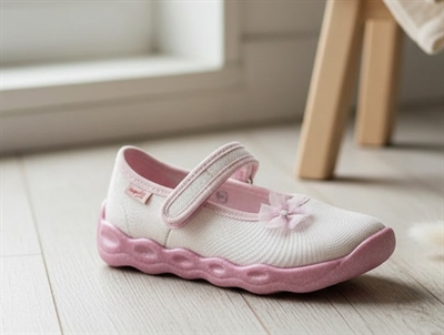 Superfit pink/white slippers/ballerina Bubble