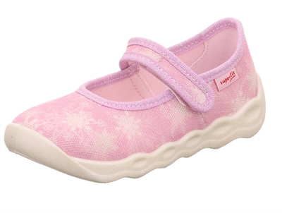 Superfit Bubble slippers pink with velcro