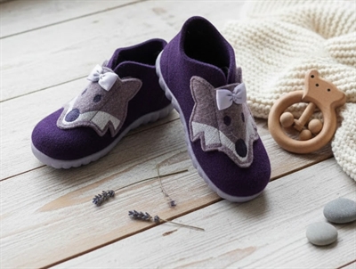 Superfit slippers Happy lavagna fox woolfilt