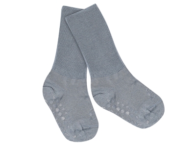 GoBabyGo socks anti-slip blue merino wool