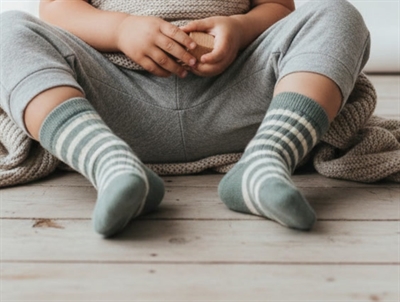 MP lily pad socks wool stripes (2-pack)