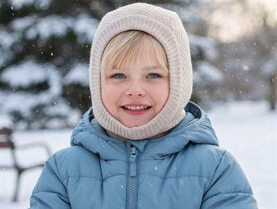 MP beige melange balaclava Oslo wool/cotton