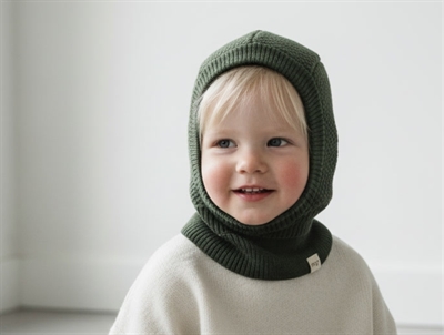 MP dark moss balaclava Oslo wool/cotton