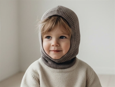 MP light brown melange balaclava Oslo wool/cotton