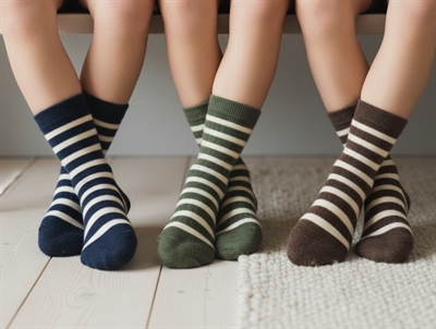 MP Elis socks 3-pack with stripes in wool