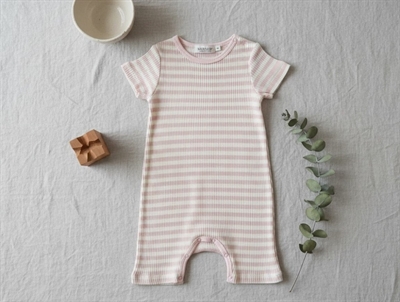 MarMar rose/offwhite jumpsuit Rompy stripes