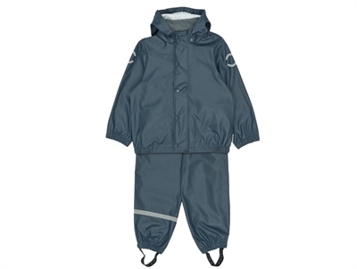 Mikk-line dark blue rainwear pants and jacket