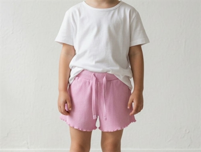 Wheat pink rib shorts Gertrud