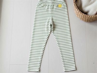 Wood Wood leggings Ira off white/olive stripes