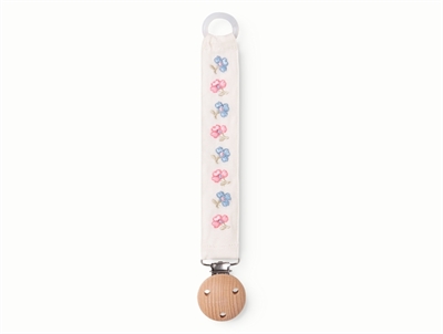 MarMar pacifier chain with floral embroidery
