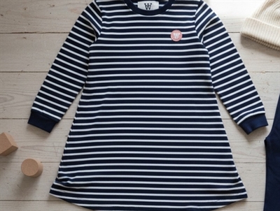 Wood Wood dress Aya navy/off-white stripes