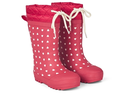 Angulus rose hearts winter rubber boot