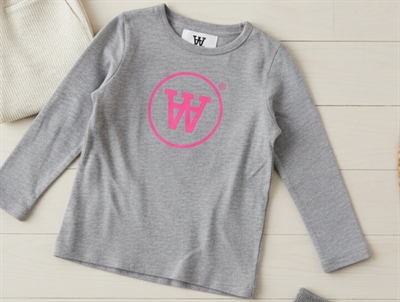 Wood Wood t-shirt Kim gray Melange