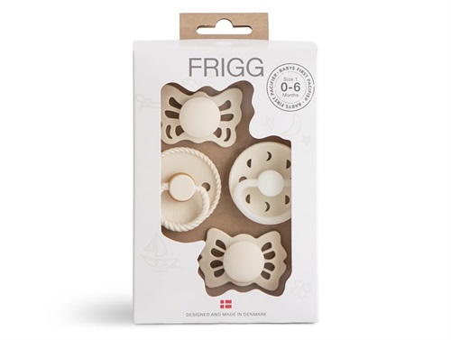 FRIGG cream baby’s first pacifier Moonlight sailing (4-pack)