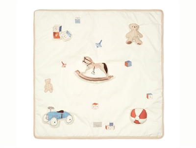 Cam Cam Copenhagen activity play mat with vintage toys motifs