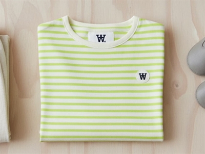 Wood Wood blouse Kim off-white/green stripes