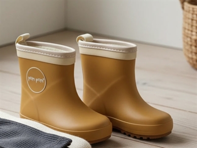 Pom Pom winter rubber boot boot mustard