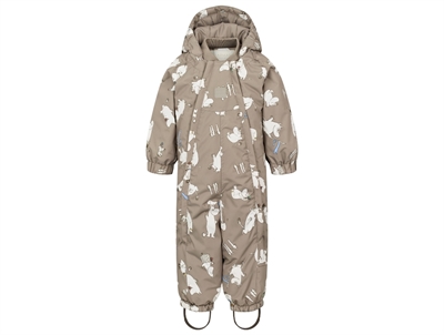 MarMar Oriel snowsuit beige with Moomin print