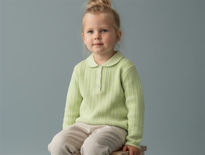 FUB apple pointelle blouse