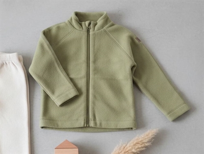 Mikk-line dried herb cotton fleece jacket