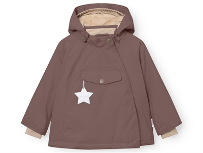 Mini A Ture Wang winter jacket peppercorn plum with fleece lining