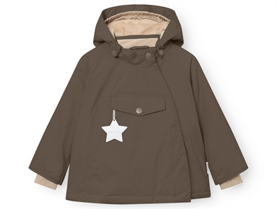 Mini A Ture Wang winter jacket tarmac green with fleece lining