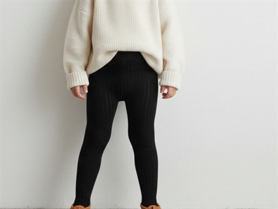 MP tights cotton black (80cm-120cm)