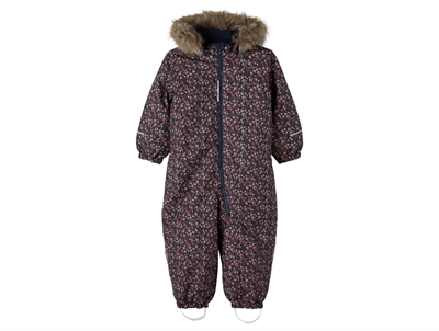 Name It dark sapphire floral jumpsuit