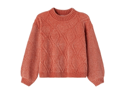 Name It knit etruscan red