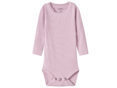 Name It body satellite melange with lace edge