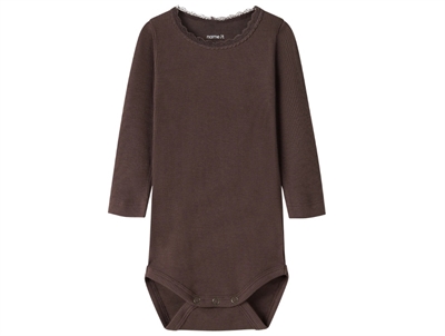 Name It body satellite melange with lace edge