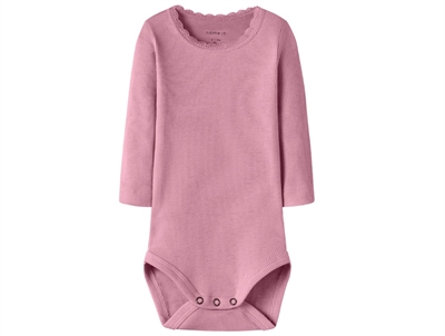 Name It body satellite melange with lace edge