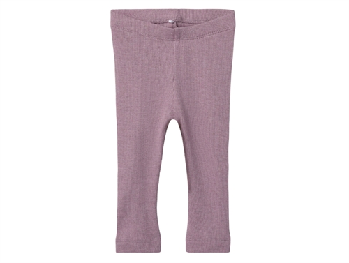 Name It elderberry melange rib leggings