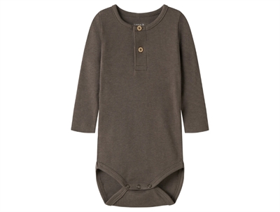 Name It dusty olive melange rib body