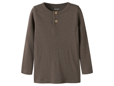 Name It rib blouse dark sapphire with buttons