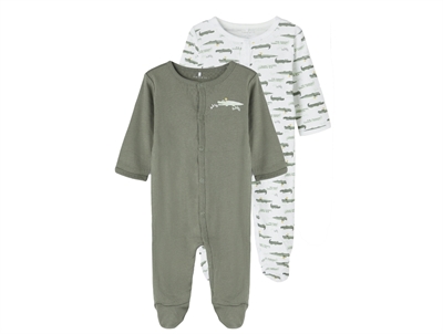 Name It agave green sleepsuit (2-pack)